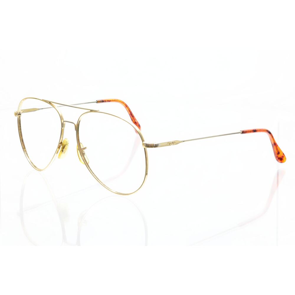 AO American Optical Gold Aviator 58-18mm Sunglass / Eyeglass FRAMES ONLY - GOOD